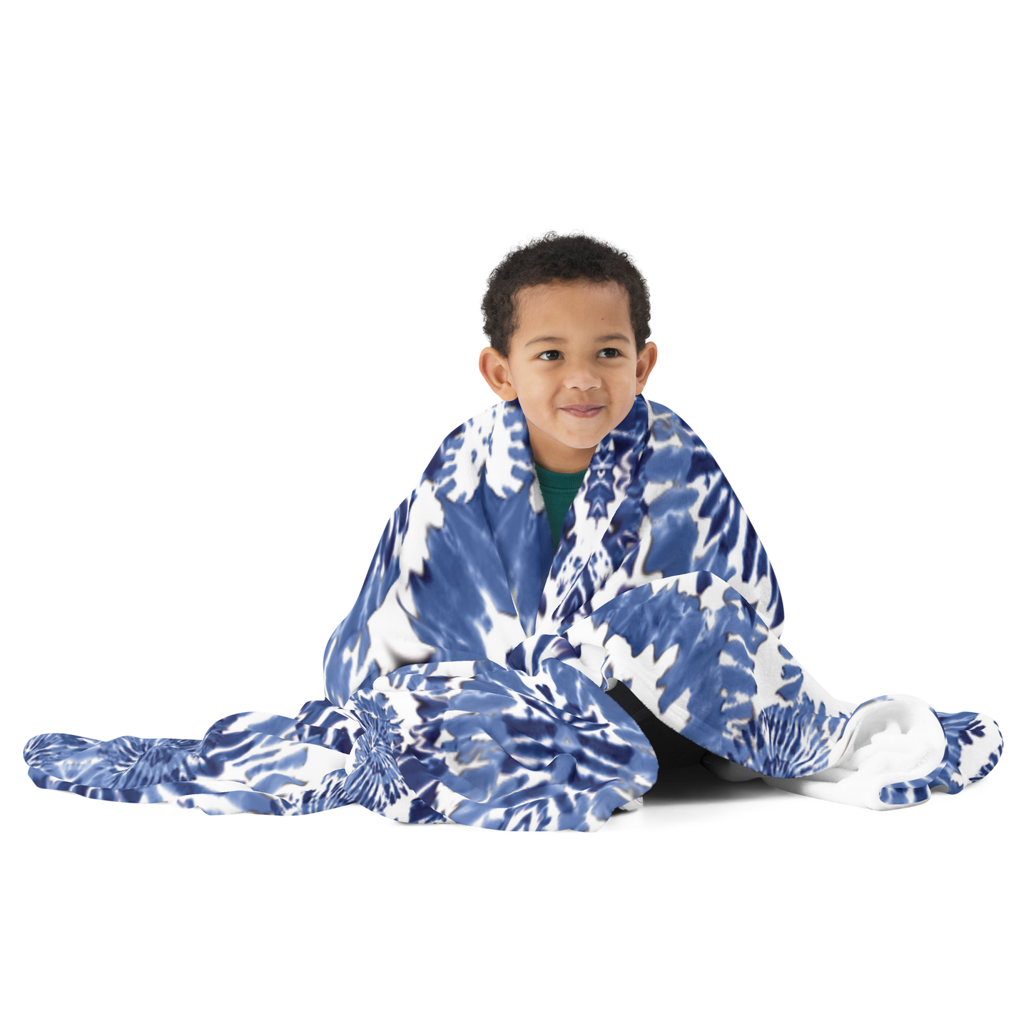 Throw Blanket - Blue Tie-Dye