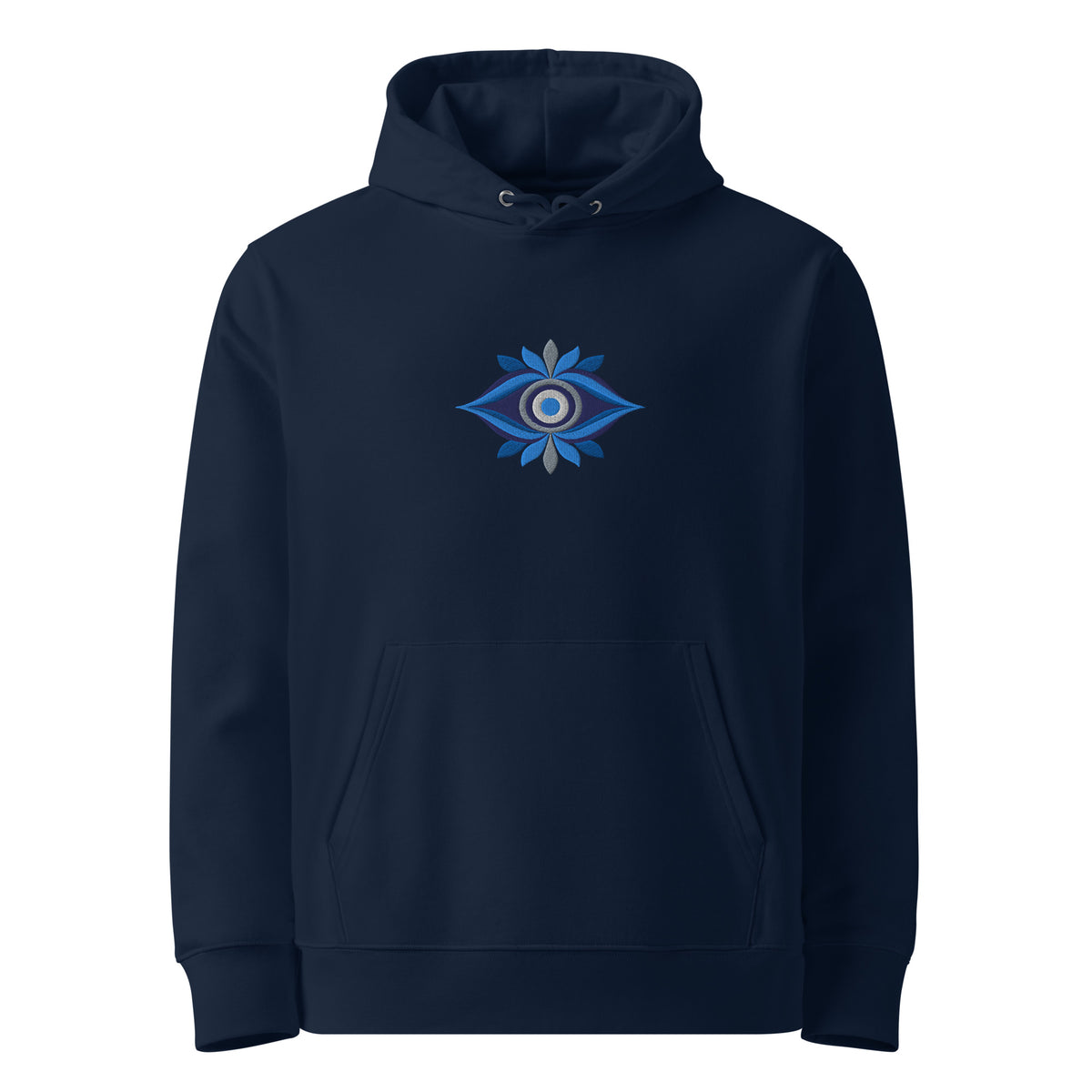 Modern Mati – Geometric Embroidered Unisex Hoodie | Asteri