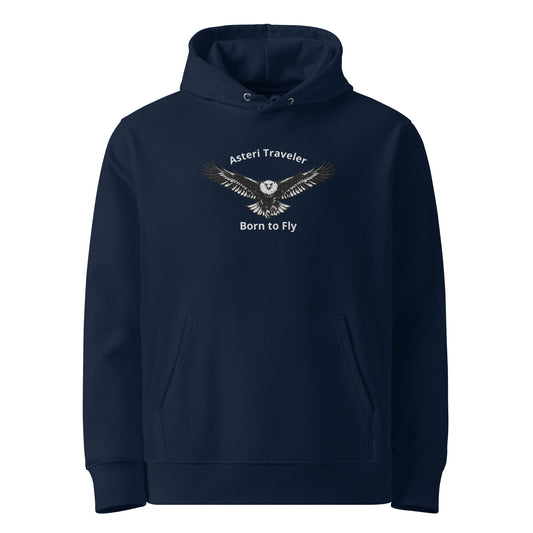 Asteri Traveler African Fish Eagle Hoodie – Born to Fly | Organic Cotton Unisex Hoodie