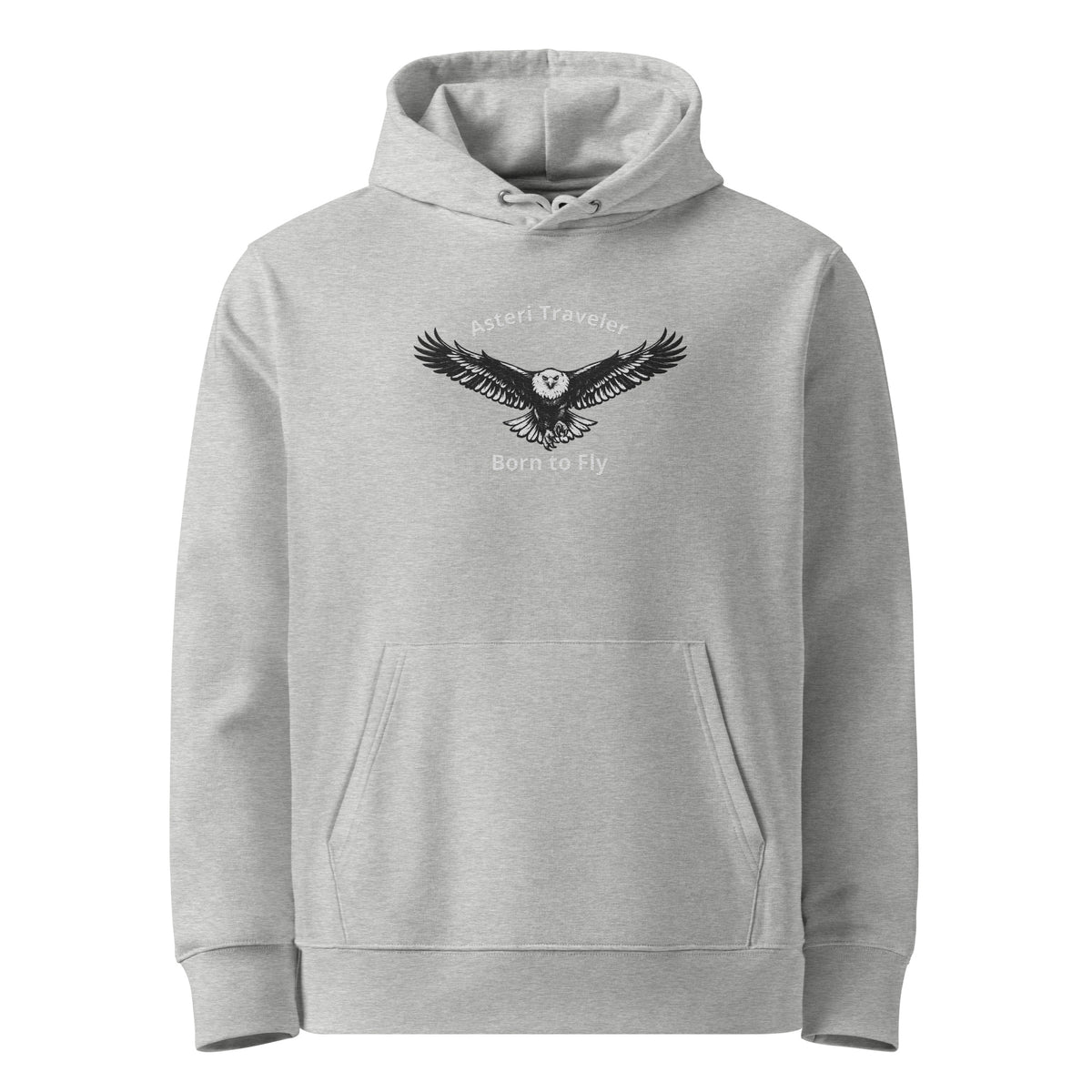 Asteri Traveler African Fish Eagle Hoodie – Born to Fly | Organic Cotton Unisex Hoodie