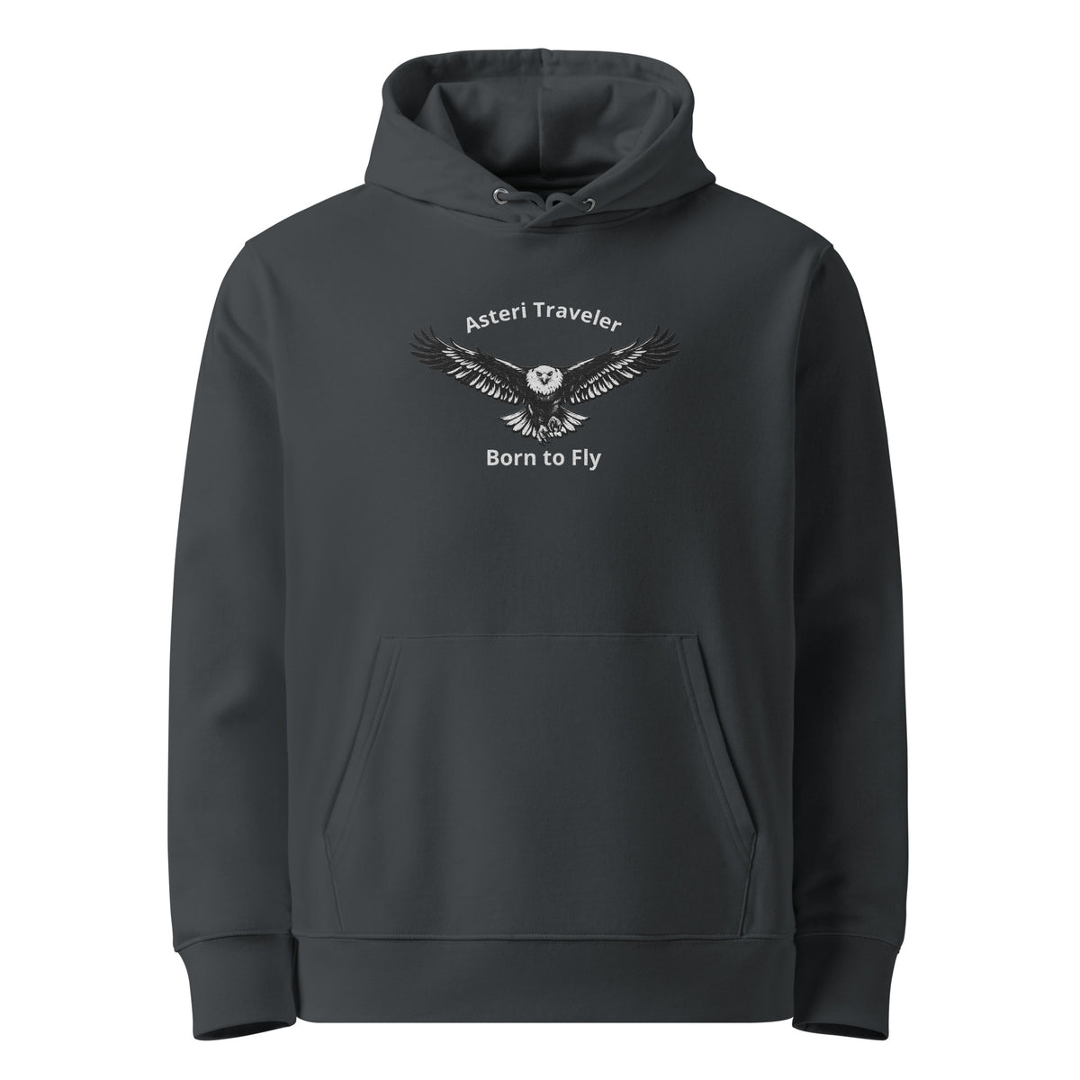 Asteri Traveler African Fish Eagle Hoodie – Born to Fly | Organic Cotton Unisex Hoodie