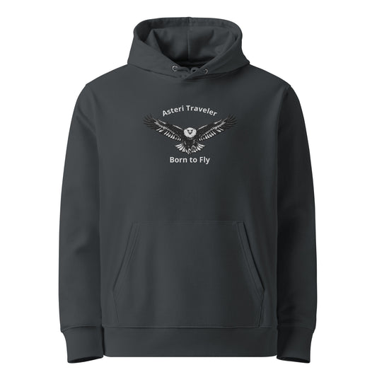 Asteri Traveler African Fish Eagle Hoodie – Born to Fly | Organic Cotton Unisex Hoodie