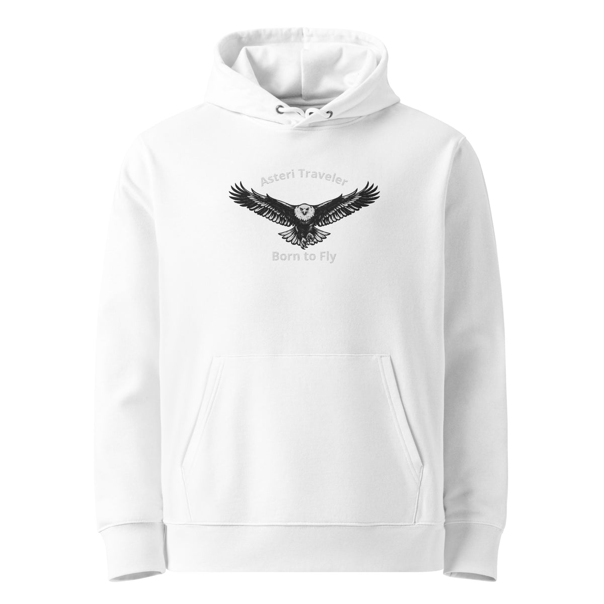 Asteri Traveler African Fish Eagle Hoodie – Born to Fly | Organic Cotton Unisex Hoodie