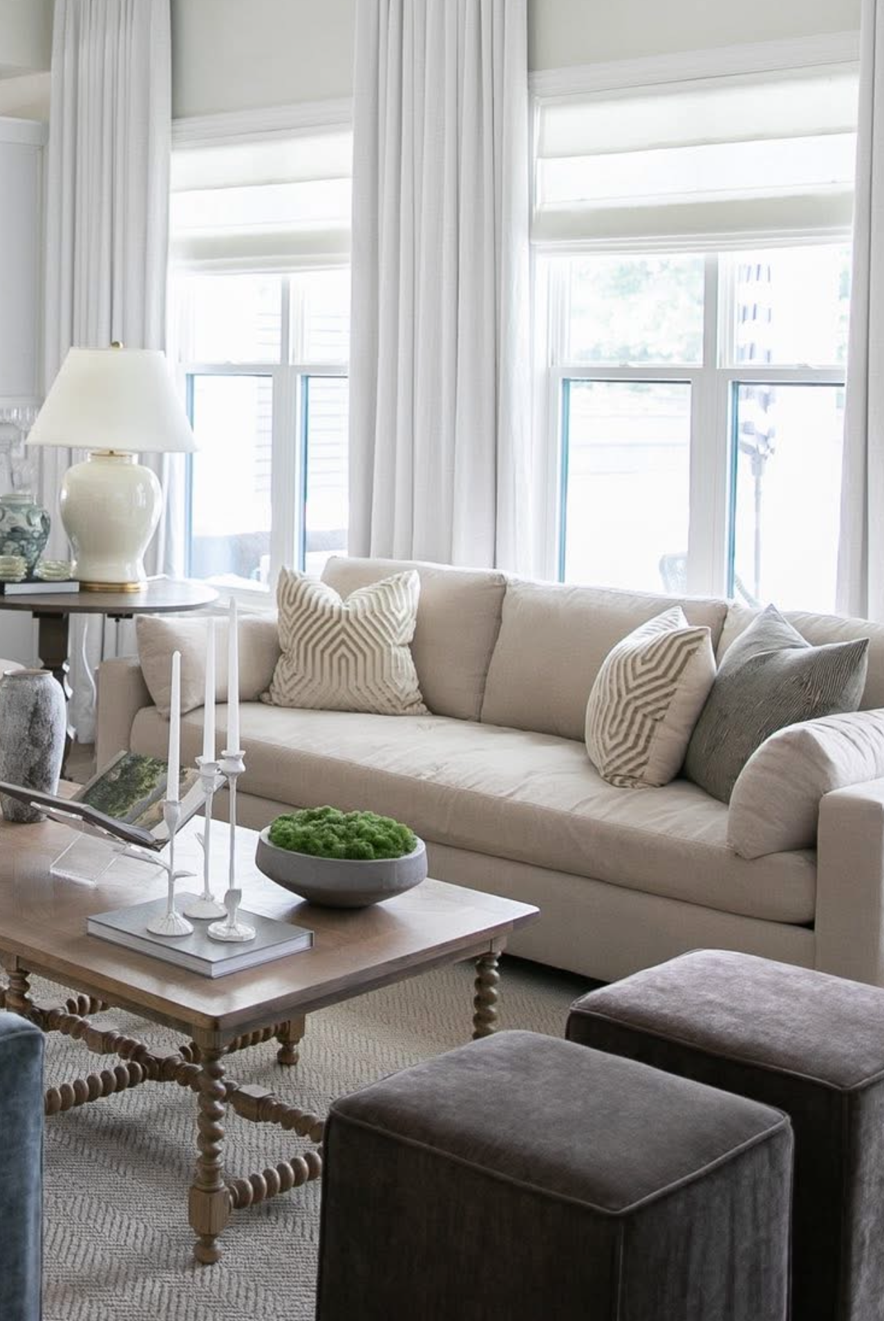 Vanderbilt Pillow Cover in Greige