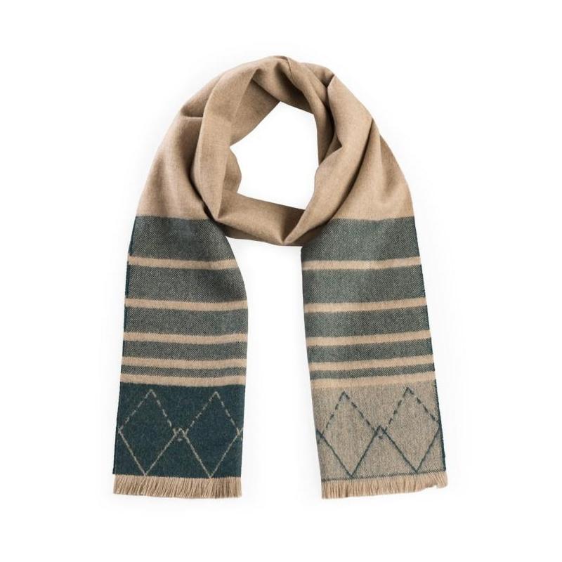 ZigZag 100% Baby Alpaca Scarf – Unisex Peruvian Wool Scarf